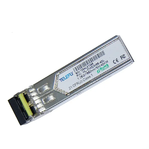 1.25g CWDM SFP Ex Transceiver, up to 40km on 9/125&micro; M SMF