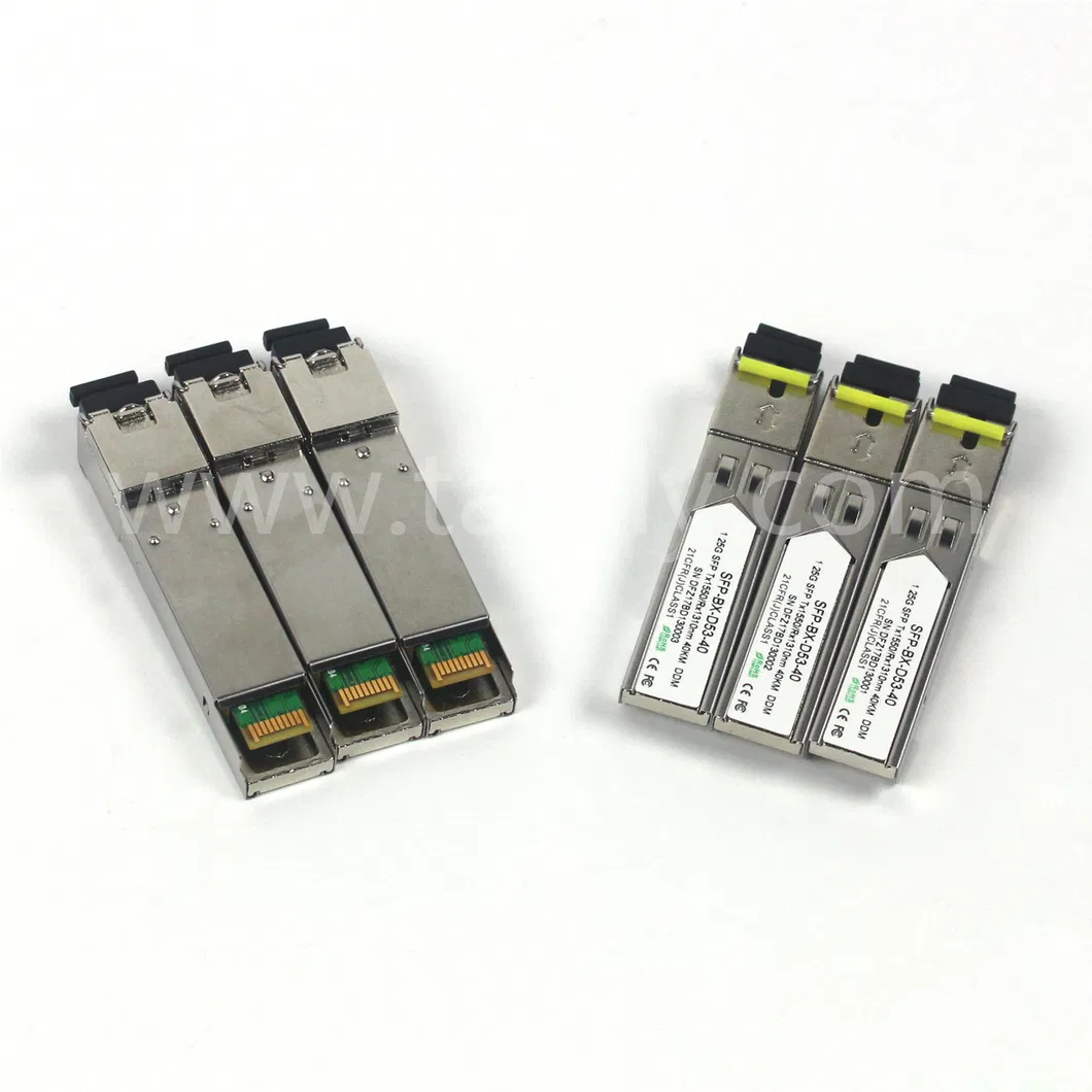 1.25g Sc 1310/1490/1550 Bidi Sc 20/40/80km SFP Transceiver Ddm