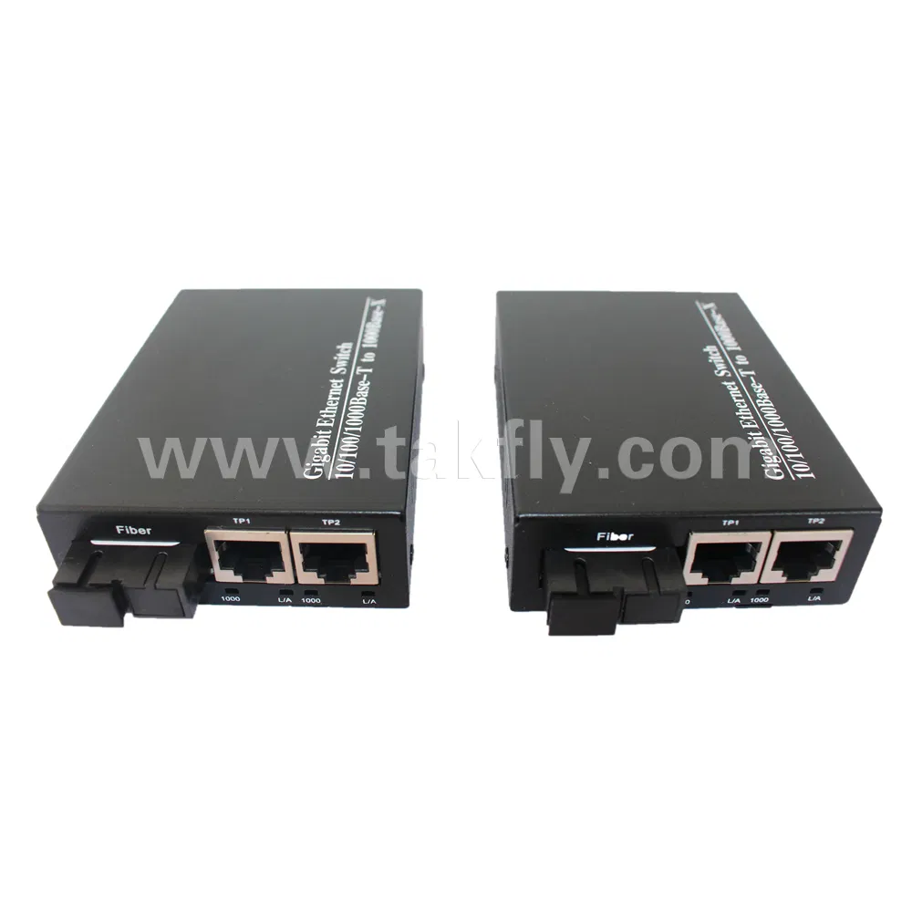 1000m Unmanaged 40km 80km Fiber Media Converter