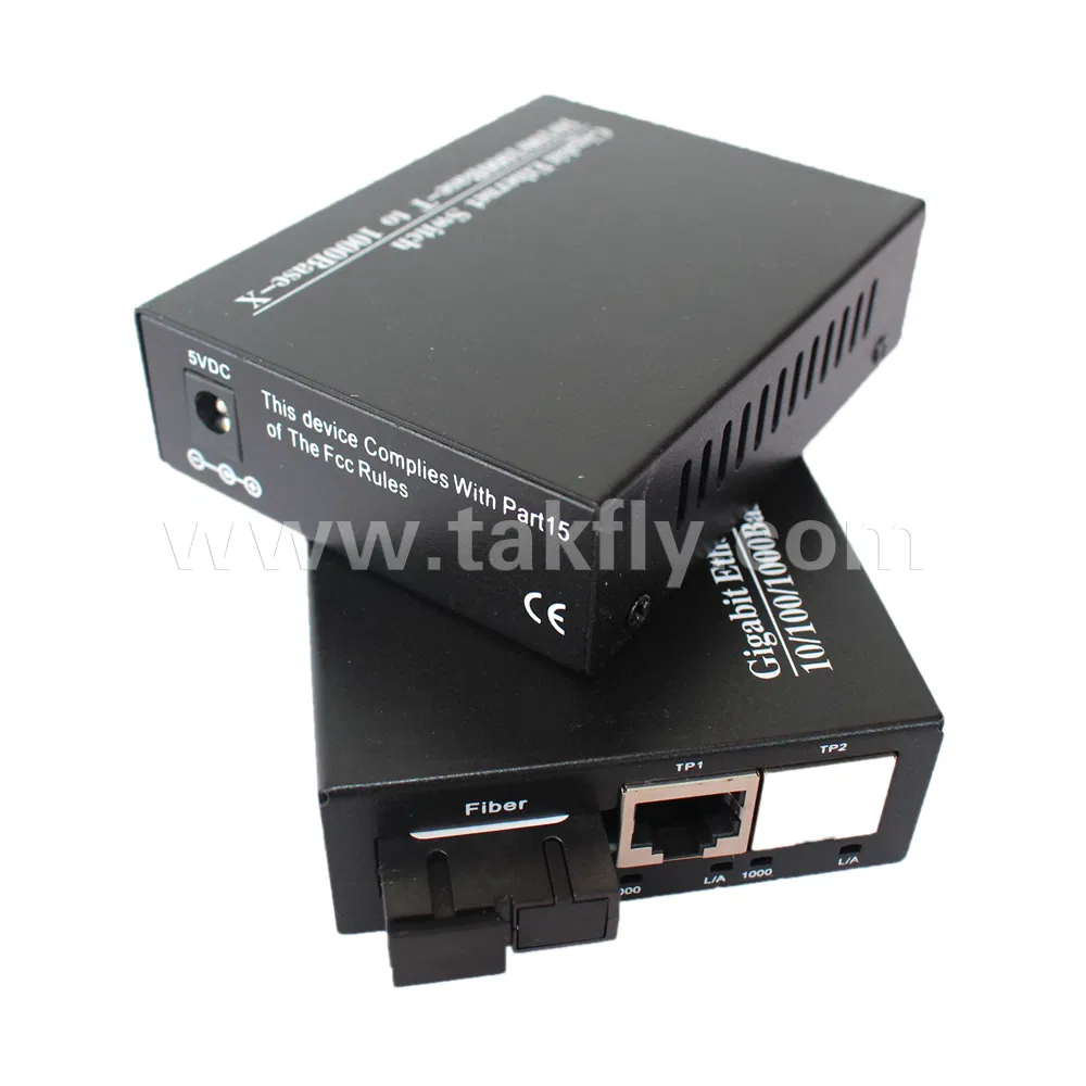 1000m Unmanaged 40km 80km Fiber Media Converter