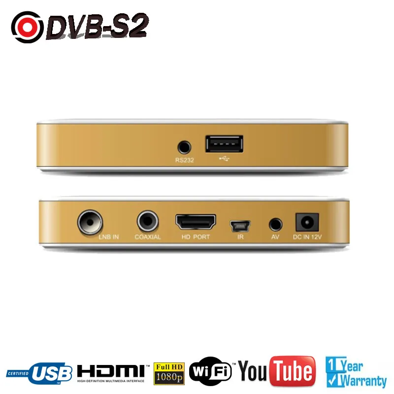 1080P TV Tuner DVB S2 Digital TV Box USB 2.0 PVR Tuner Satellite Receiver Decoder