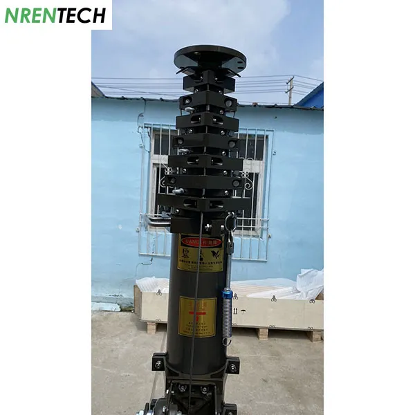 12m Aluminum Manual Operation Telescopic Mast-Mobile Telescoping Mast-Radio Antenna Mast