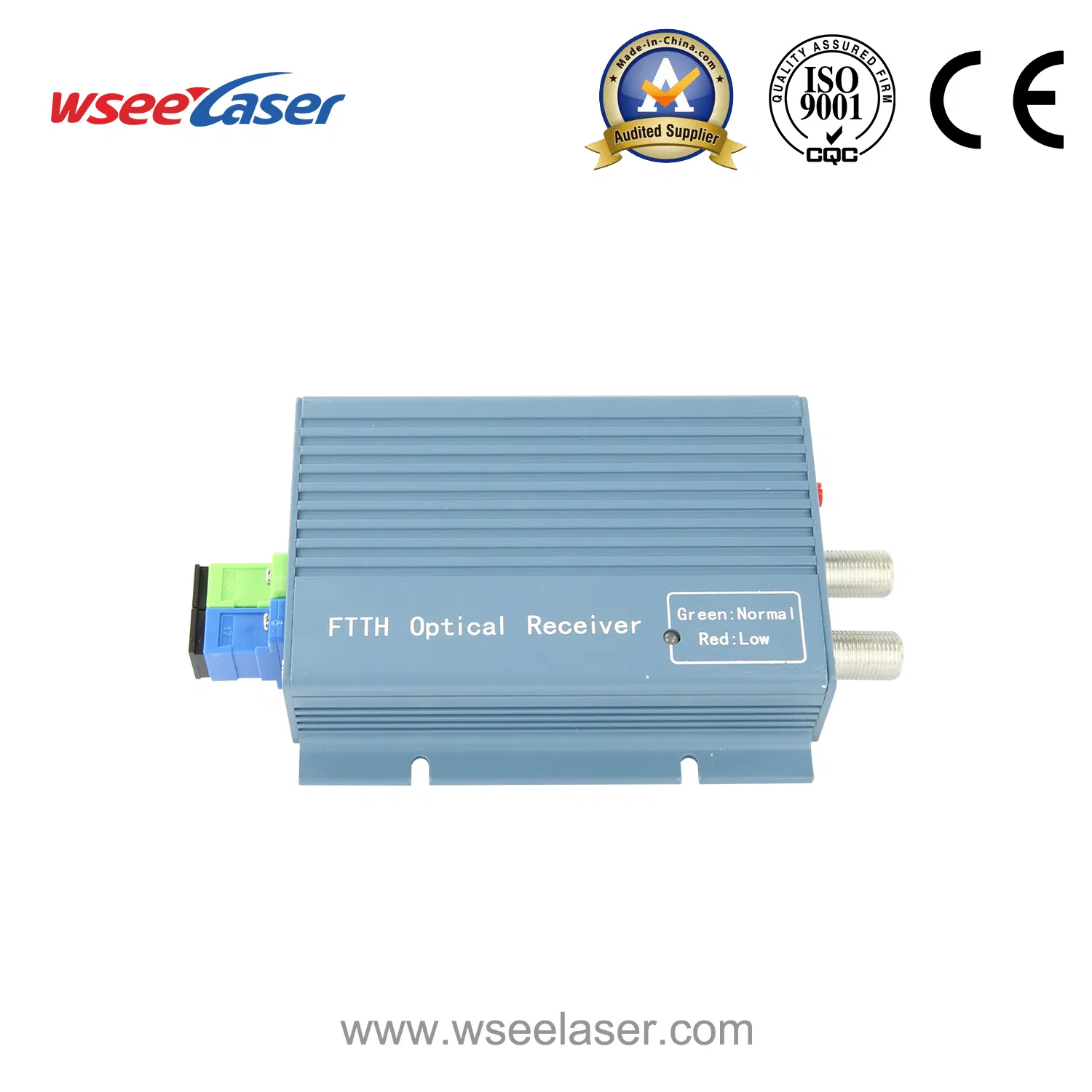 1550/ 1310 /1490nm FTTH CATV 2 Output Wdm Optical Receiver