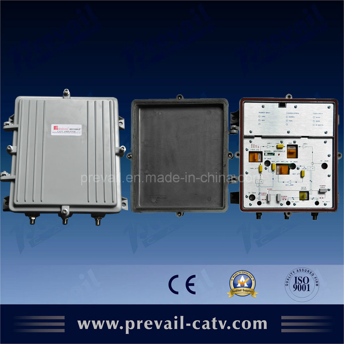 1GHz Cable TV Bi-Directional Trunk Amplifier