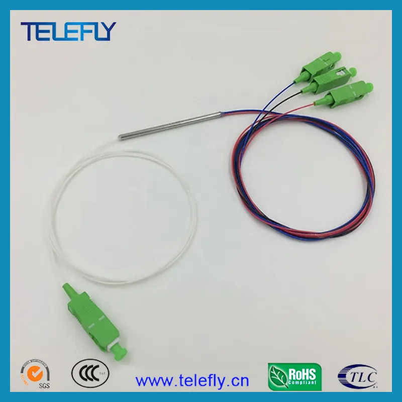 1X3 ABS Box Fiber Optic Fbt Splitter, 1*3 Sc/APC Steel Tube Fibre Optical Network Splitter