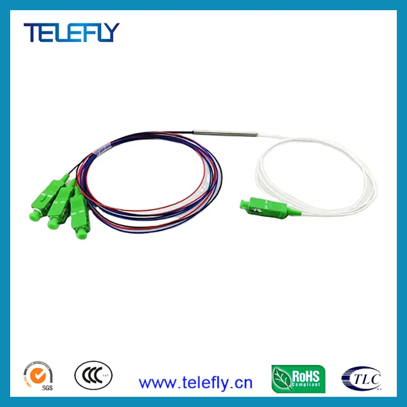 1X3 ABS Box Fiber Optic Fbt Splitter, 1*3 Sc/APC Steel Tube Fibre Optical Network Splitter