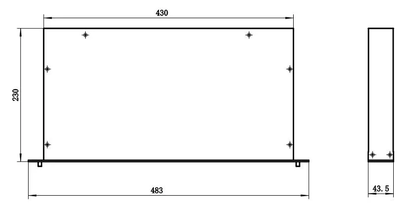 1x32 Dual-Window Fiber Optic Splitter, 1310 / 1550 nm, SC/APC (8° Angel)