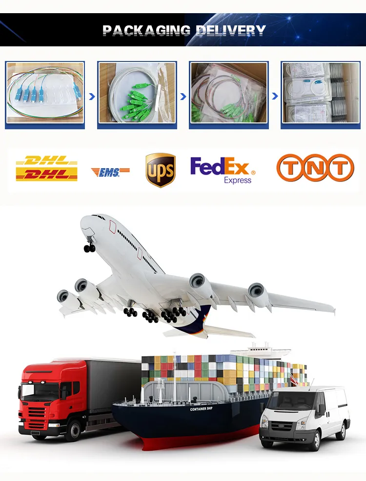 1X8 PLC Splitter Mini Fiber Optic Coupler Splitter 0.9mm