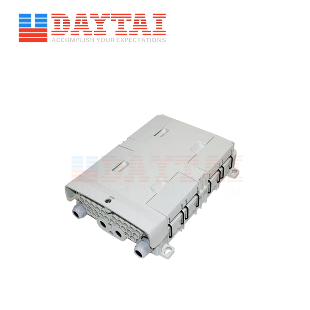 2+2 Inlet/Outlet Home 24 Core Fiber Optic Distribution Box for Internet