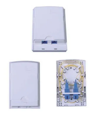 2 Cores Fiber Optic Outlets Match with Pigtail and Sc/LC Adapter
