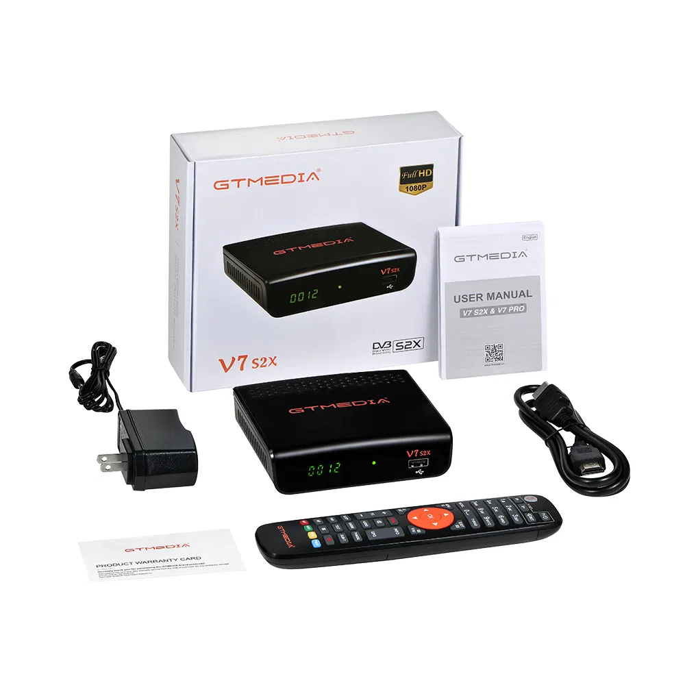 2020 Gtmedia V7s2X Satellite Receiver Decoder DVB-S2 S2X Support Europe Spain CCAM Pk Freesat V7s HD TV Recetor Set Top Box