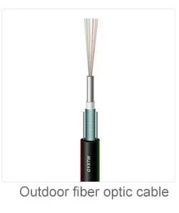 24 Core Single Mode Direct Bury Optical Fiber Cable GYTA53 Optical Buried Unfilled Cable