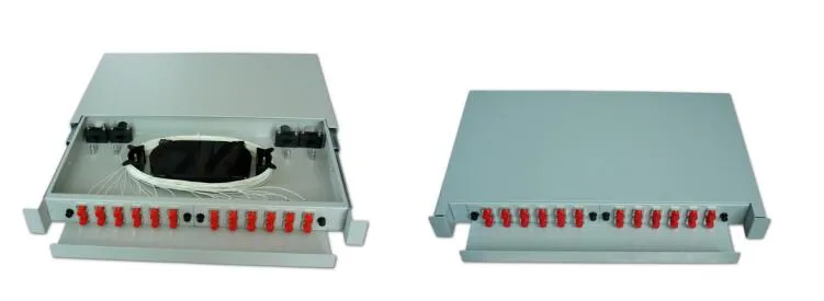 24 Cores Metal 19inch Slidable Fiber Optic Patch Panel ODF