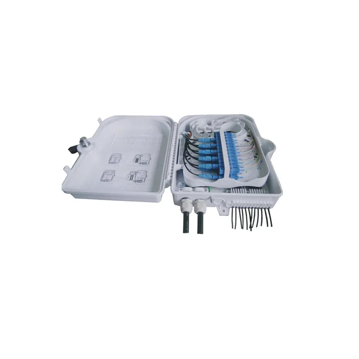24c Black White Color FTTH Fiber Optic Terminal Box Otb Atb Odp Atb
