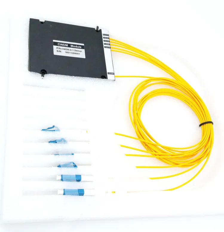 4+1CH 2.0mm LC/PC ABS Box Optical Mux/Demux CWDM Express 1meter