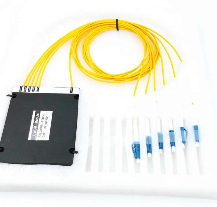 4+1CH CWDM 2.0mm LC/PC ABS Box Optical Demux with Upgrade