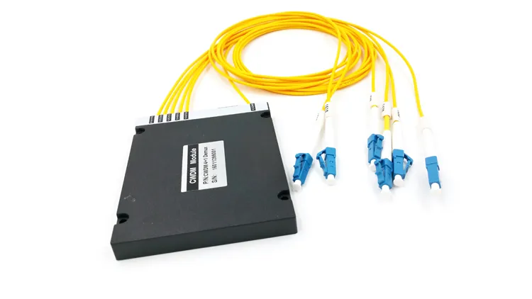 4+1CH CWDM 2.0mm LC/PC ABS Box Optical Demux with Upgrade