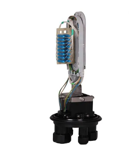 4 Prots, Max 120core, 12-24f Tray Dome Type Fiber Optic Splice Closure (FOSC) for FTTH