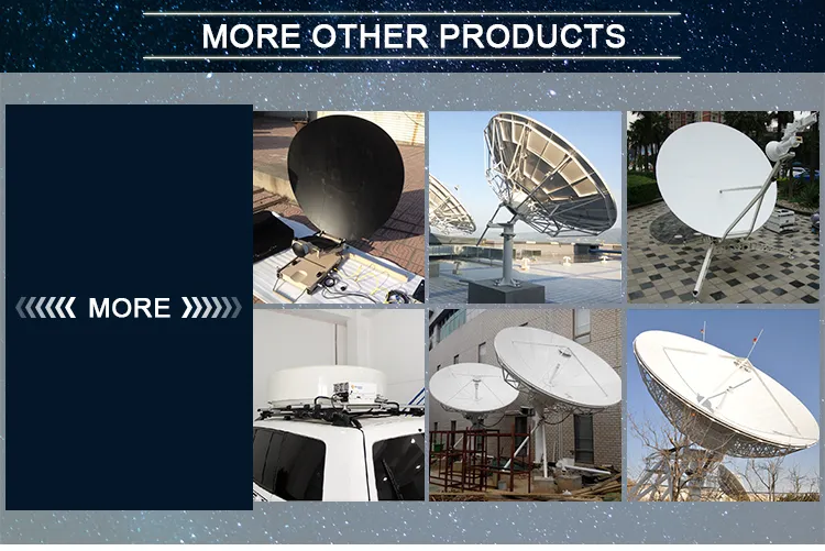 4feet Center Feed Portable Antenna with 6 Petals