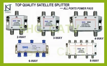 5-2400MHz 2 Way Satellite Splitter (SSPDR2W)