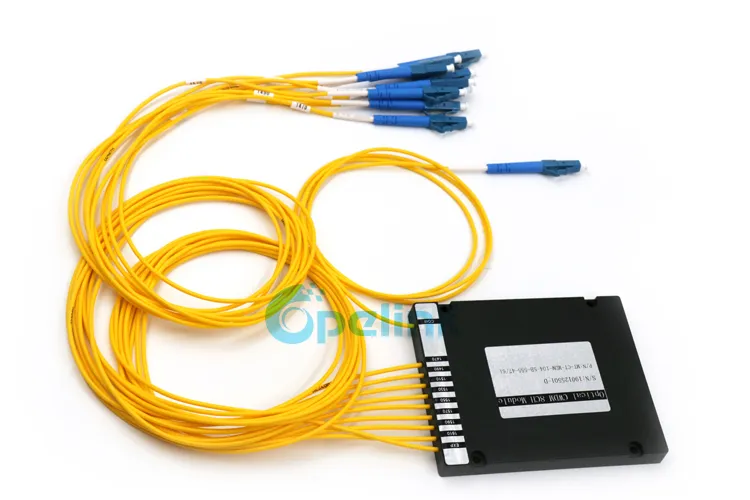 5.5X38mm Steel Tube Mux /Demux G652D, G657A1 Opelink/OEM LC/FC/Sc/St/Mu Optical Fiber CWDM Factory