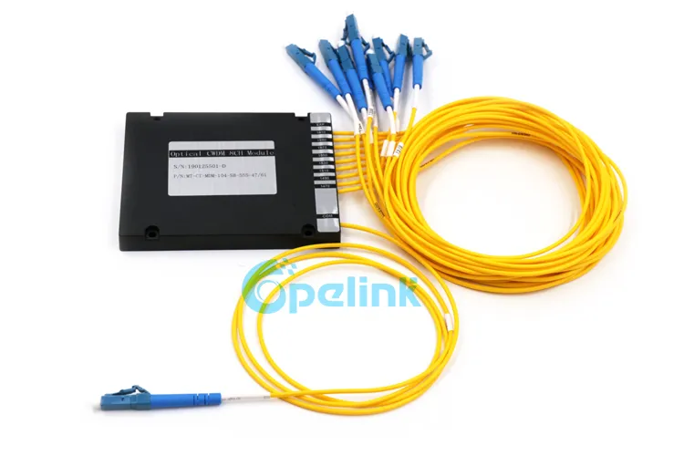 5.5X38mm Steel Tube Mux /Demux G652D, G657A1 Opelink/OEM LC/FC/Sc/St/Mu Optical Fiber CWDM Factory