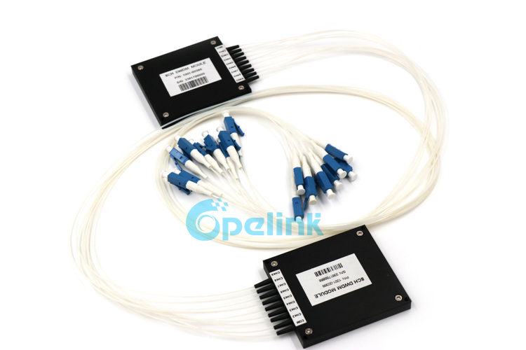 8CH LC/PC 0.9mm Fiber Cable ABS Plastic Box Mini Optical DWDM