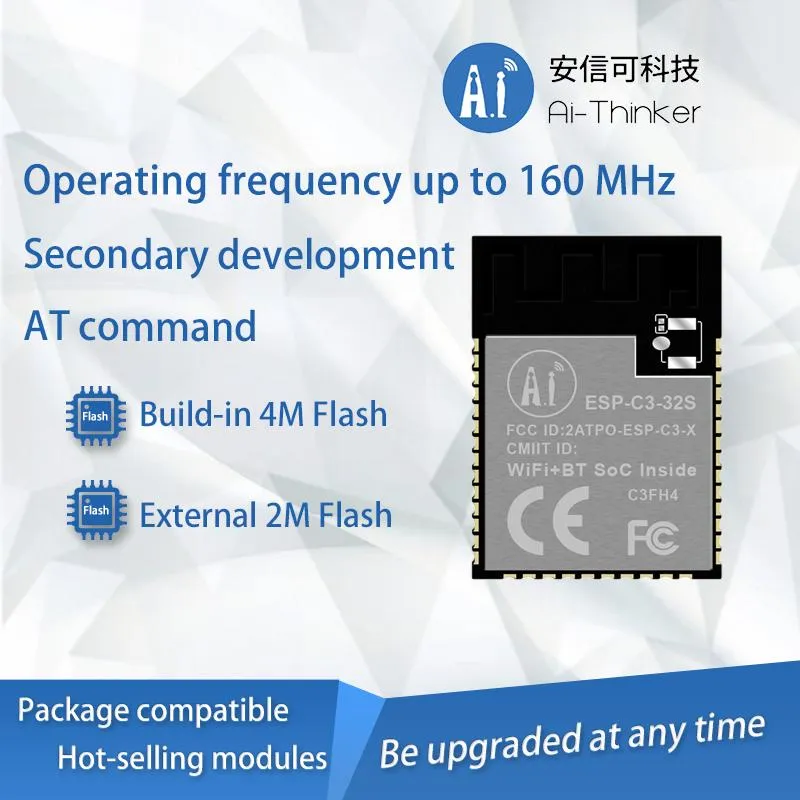 Ai-Thinker New Product Esp-C3-32s Module WiFi BLE 5.0 Wireless Iot Esp32-C3 Series