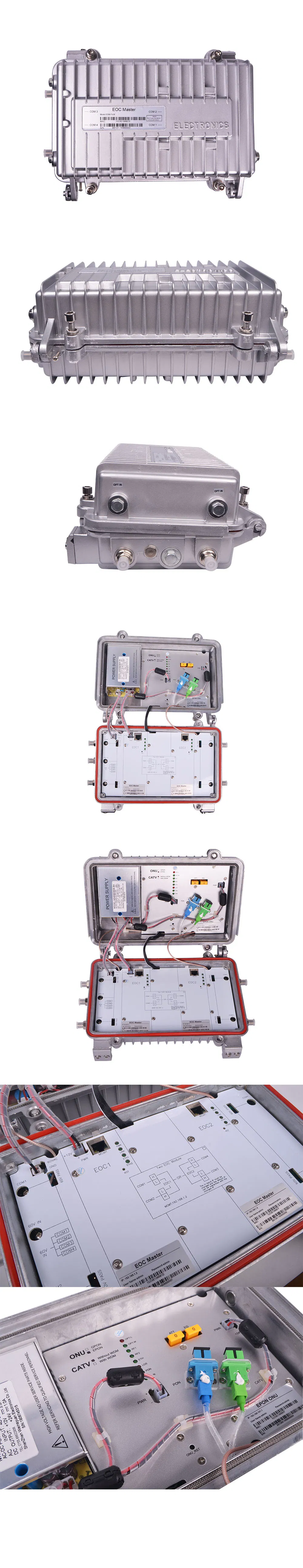 Bidirectional CATV Internet 7410 Chipset Outdoor Eoc+ONU+Optical Node 3 in 1 Eoc Master