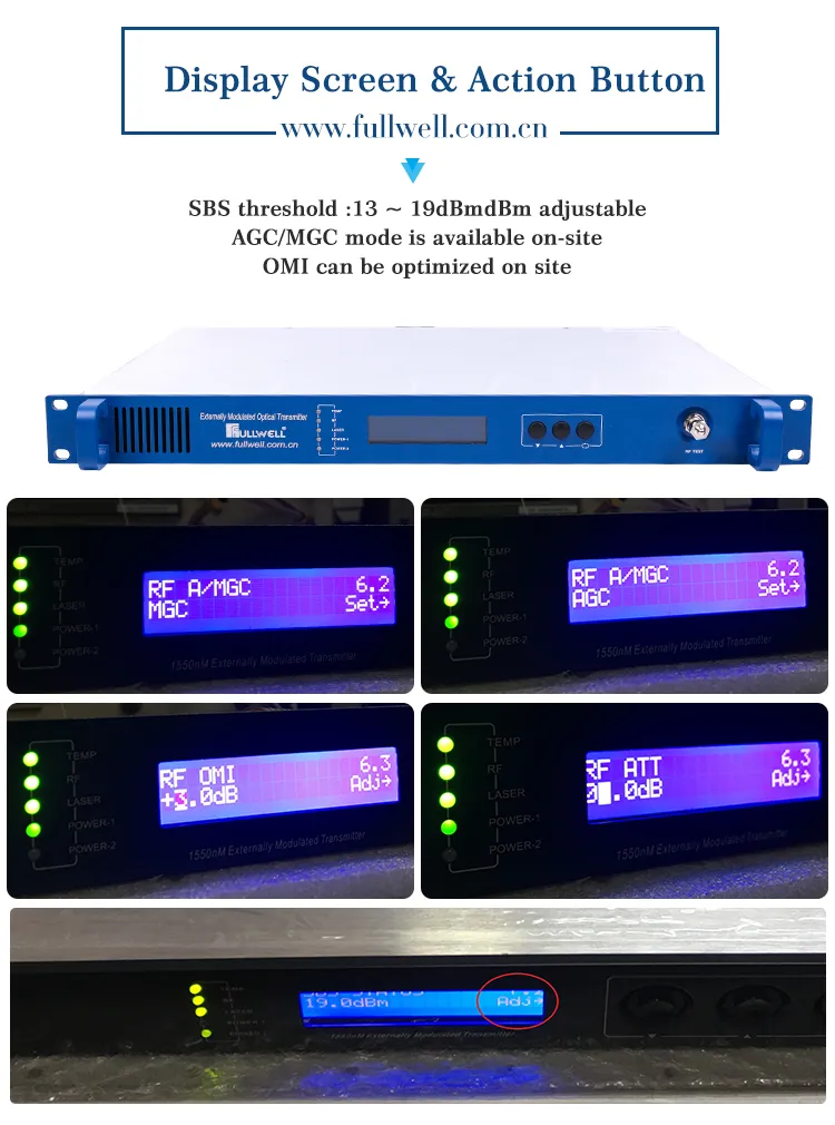 CATV 1550 Optical Transmitter for Around 120~160 Distance