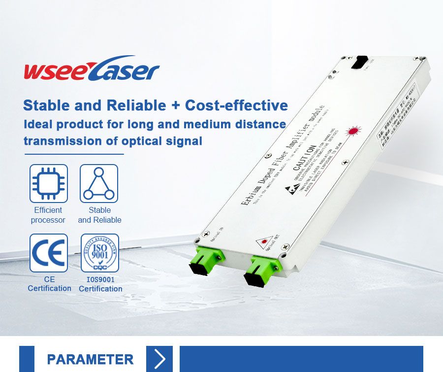 CATV External Modulated EDFA 1550 Mini Optical Amplifier Fiber Amplifier