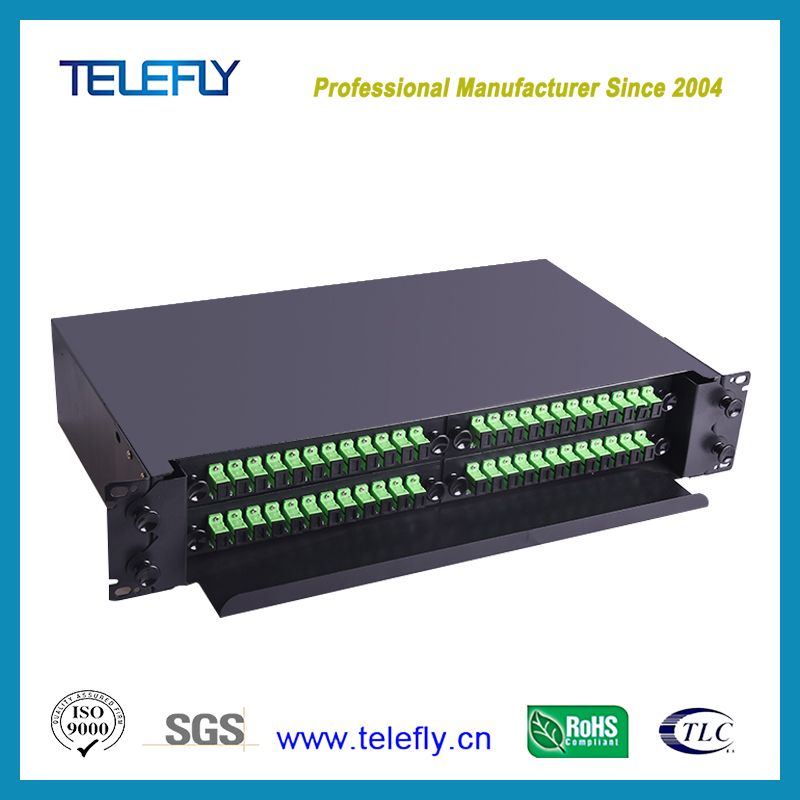 China Factory Supply Rack Mounted 1X48 Optical Sc/APC PLC Splitter, 48 Cores Fiber Optic Cable Cord Splitter, Fibre Optic Splitter