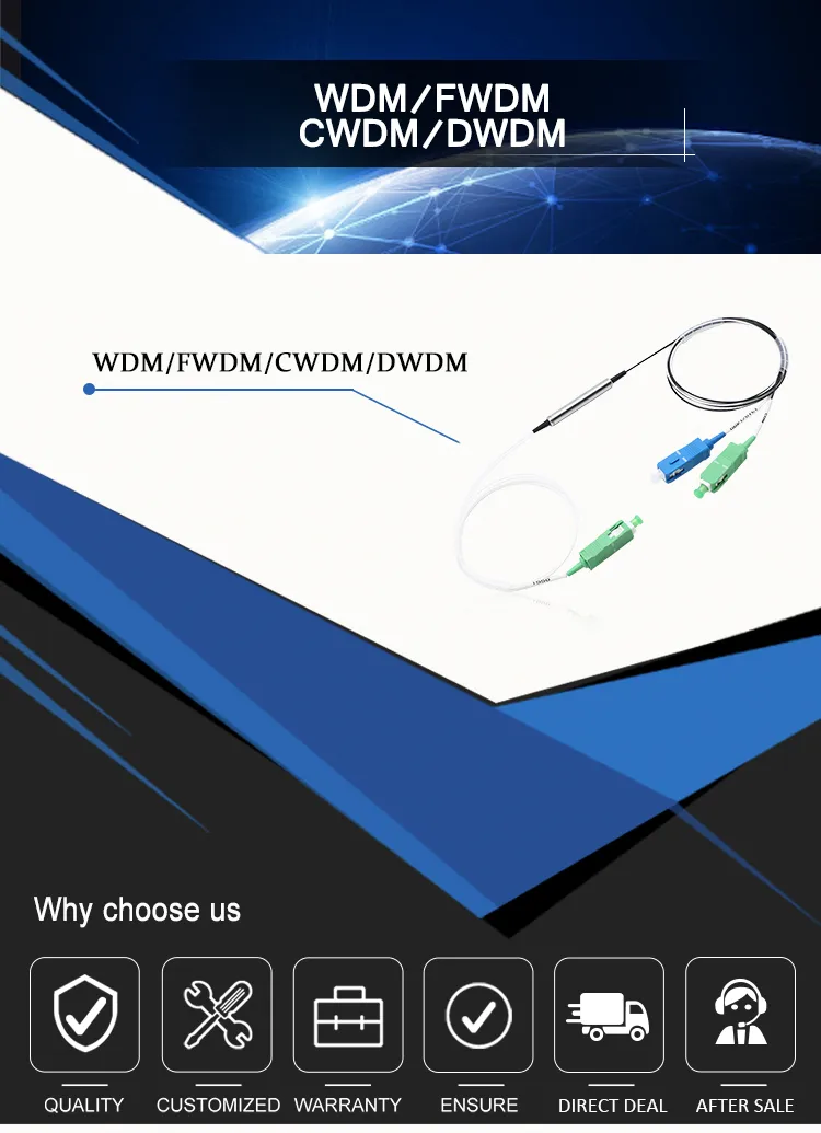 Competitive Price 1310/1490/1550 Fwdm Steel Tube Type with Sc/APC Upc Connector