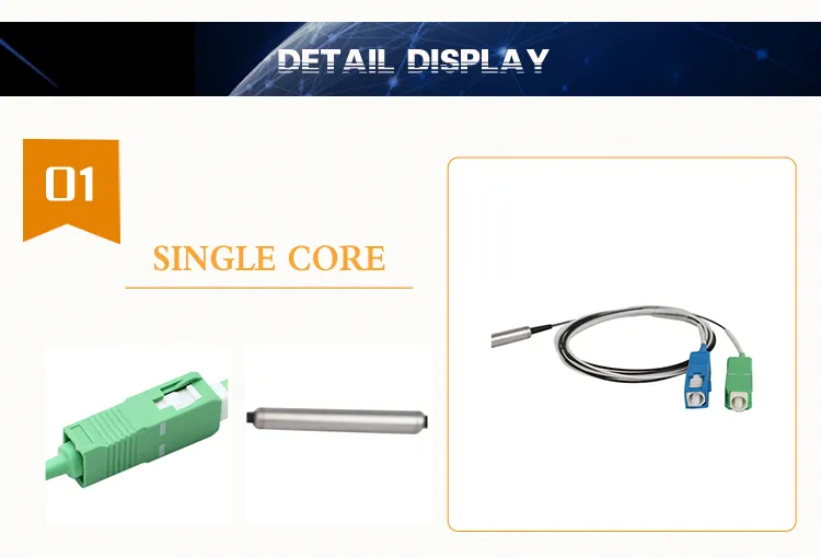 Competitive Price 1310/1490/1550 Fwdm Steel Tube Type with Sc/APC Upc Connector