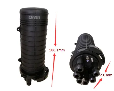 CV024 144 Foc Dome Fiber Optic Closure with Mechanical Sealing Cable Ports