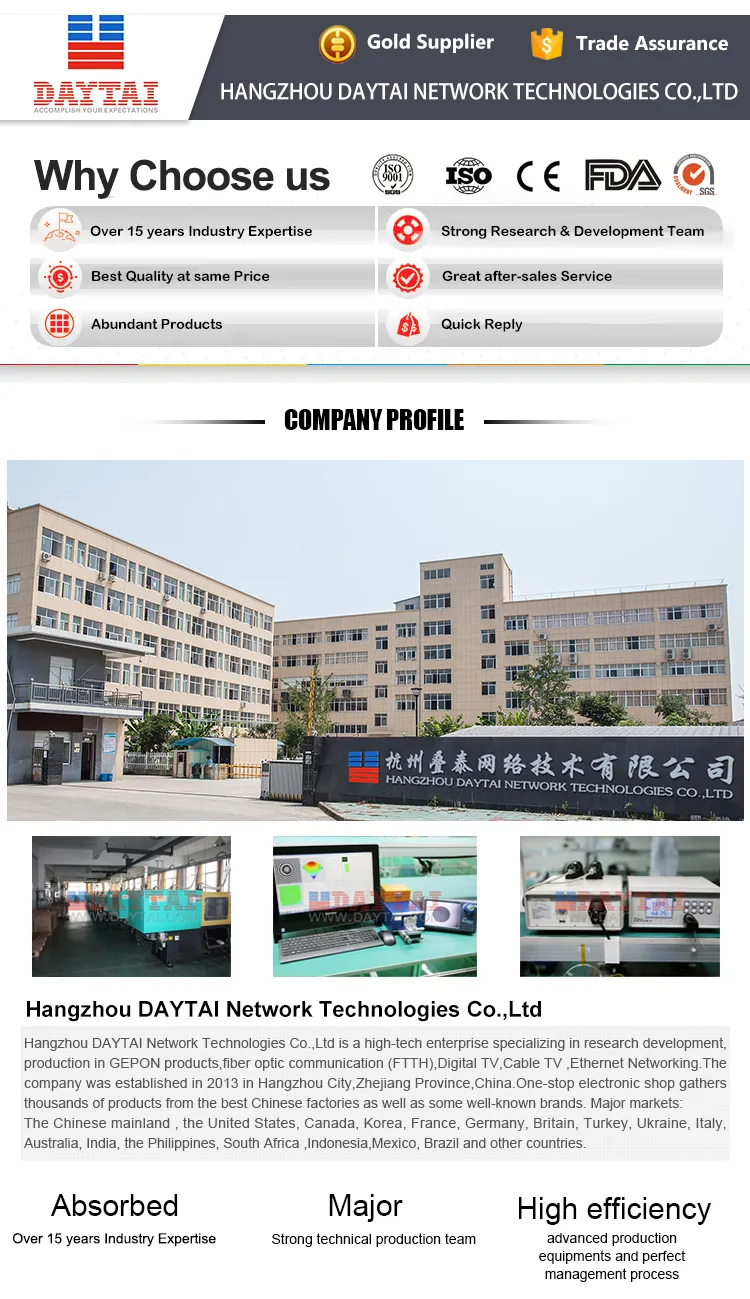 Daytai 1/2 Way 1550nm External Modulation Optical Transmitter 1550 Factory Price