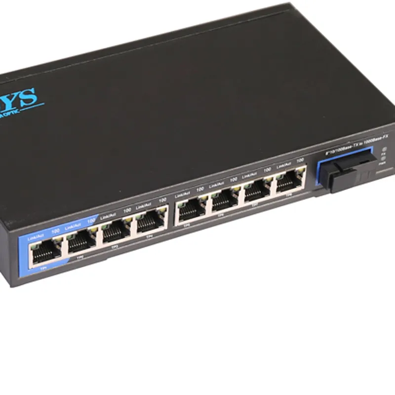 Dys Bidi Wdm Single Fiber 10/100/1000m 1310/ 1550 20km Llf LFP SFP Fiber Optic Media Converter OEM Factory