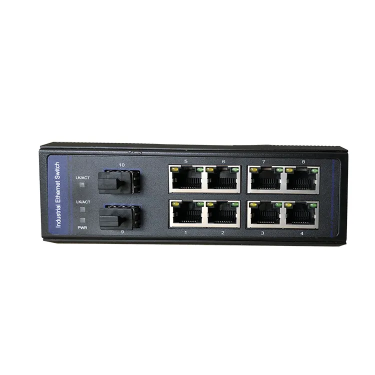 Easy Deployment OEM 8 Ports 100/1000m Poe Switch with 2 SFP Port and DC24V Power in