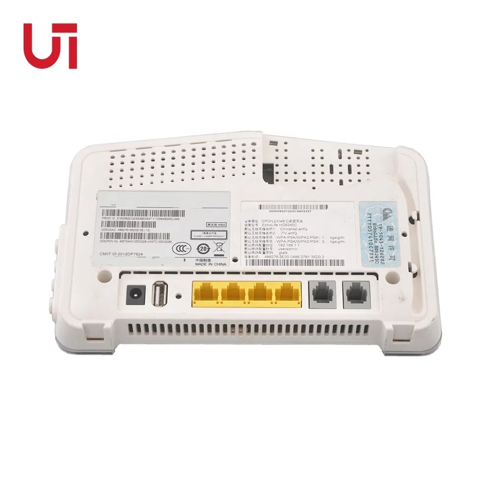 Fiber Optic Equipment 1ge+3fe+2pots+WiFi Inside 2.4G Wholesale FTTH Gpon Hg8245c ONU Ont Gepon ONU
