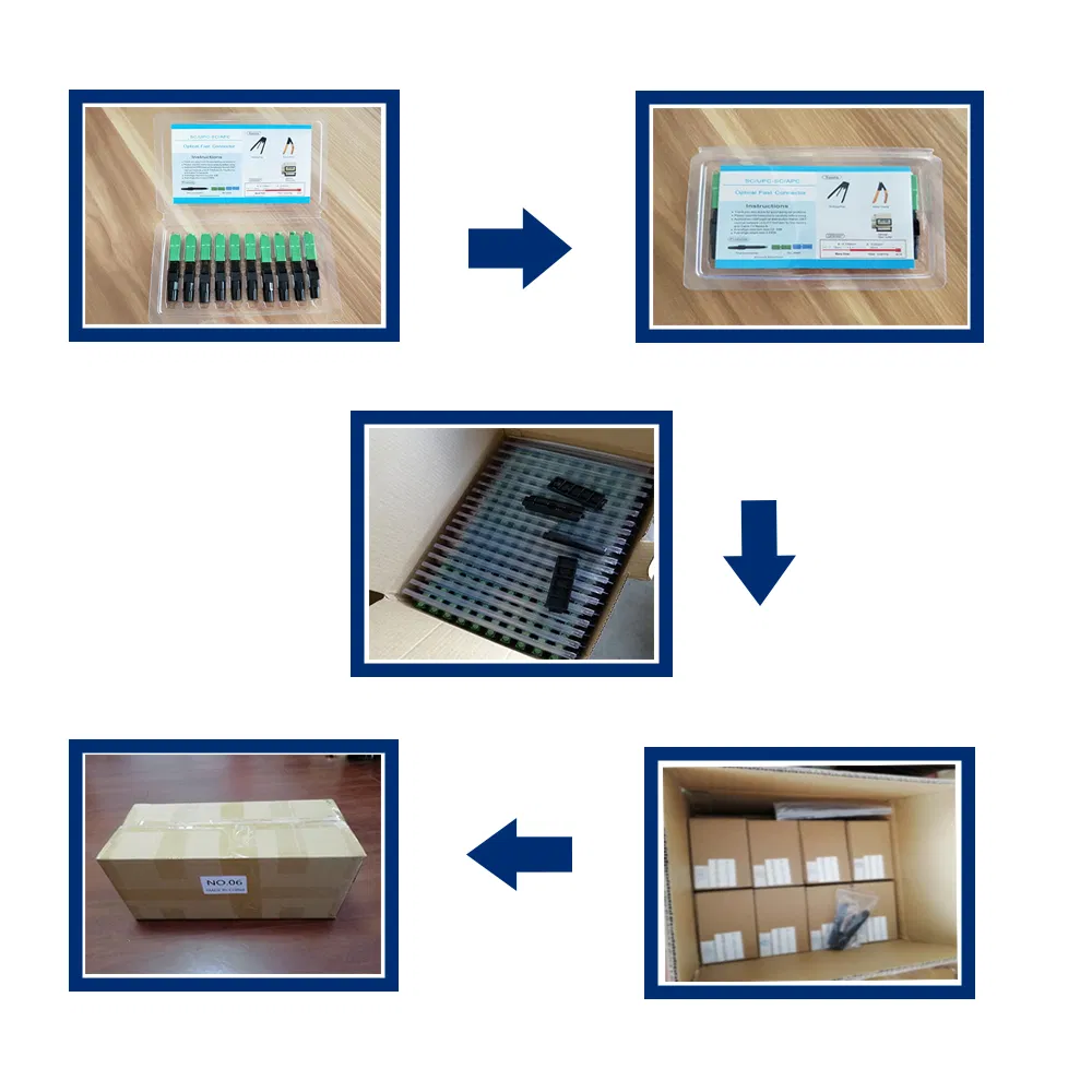 Fiber Optic Single Mode Sc/APC/Upc Fast Connector