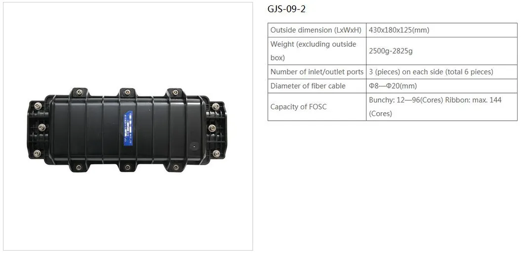Fiber Optical Splicing Closure Gjs-a 98cores