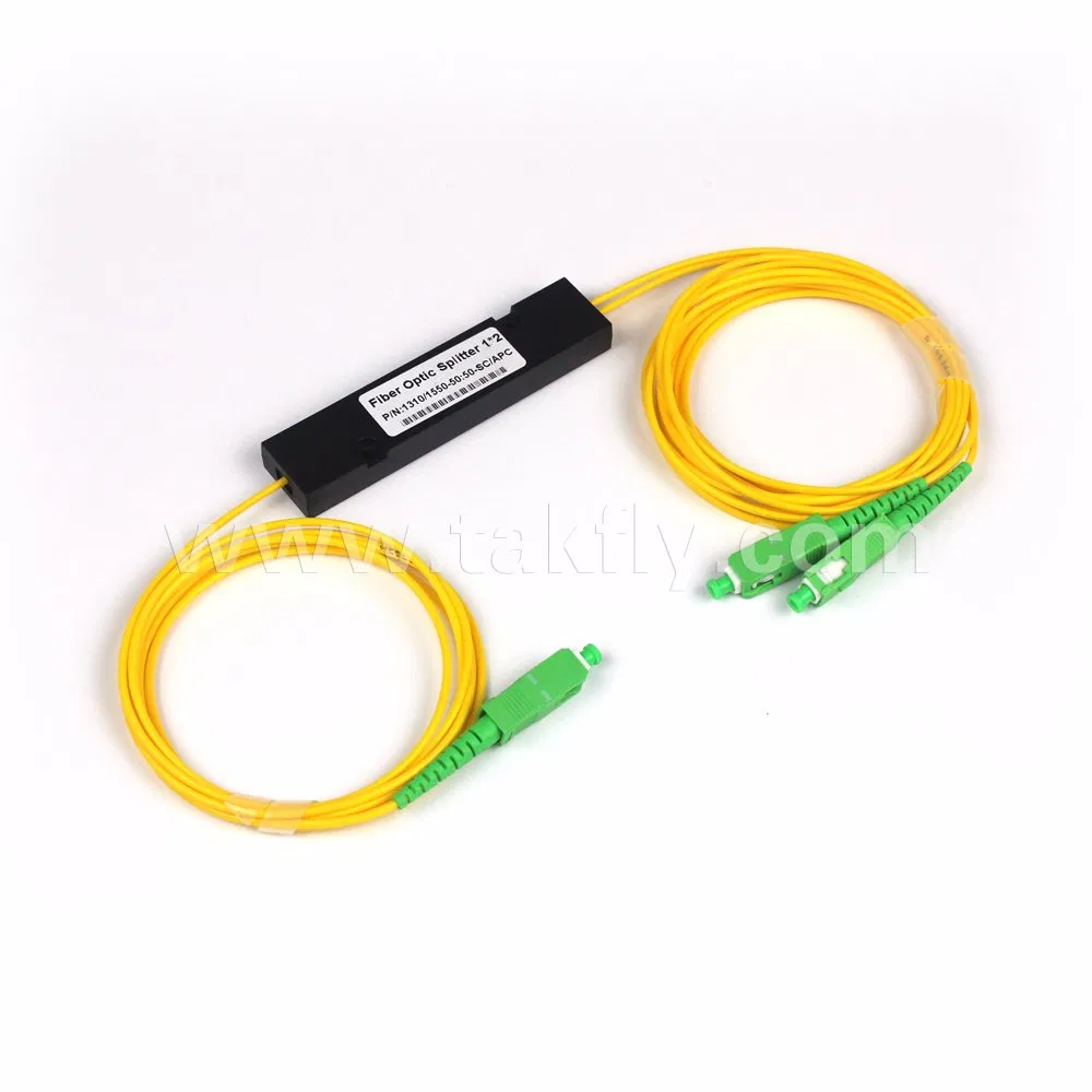 Fibre Optic Sc APC 1 to 2 PLC Splitter
