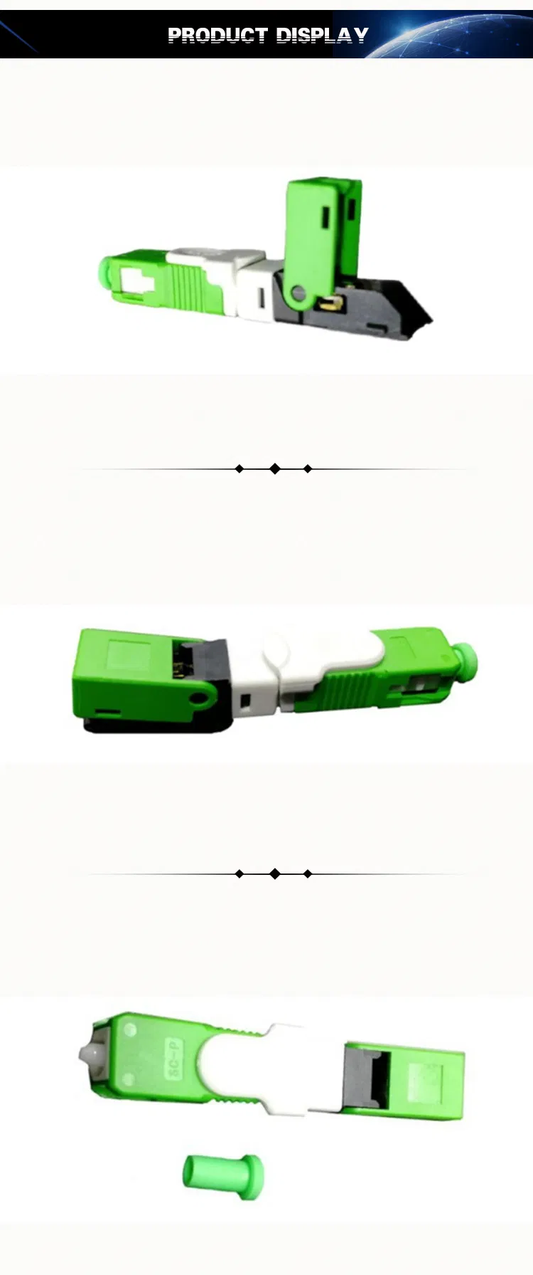 FTTH ESC250d Fiber Optic Fast Connector Quick Connector