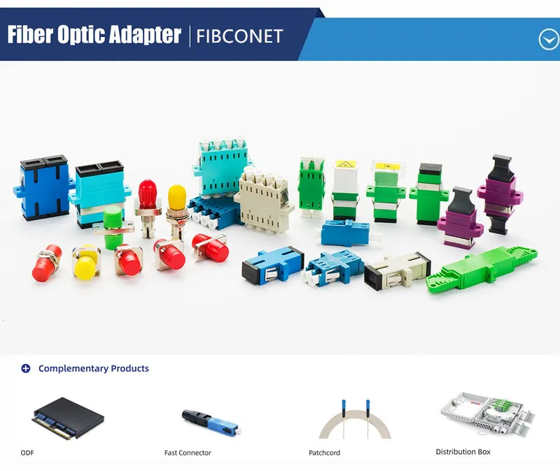 FTTH FC-Sc Single Mode Simplex Fiber Optic FC/APC Female to Sc/APC Male Matel Hybrid Adapter