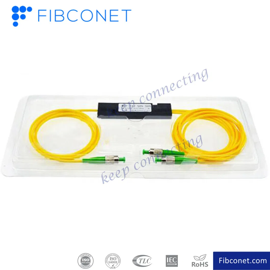 FTTH Fibconet FC APC 1X2 ABS Box Fbt Dual Windows