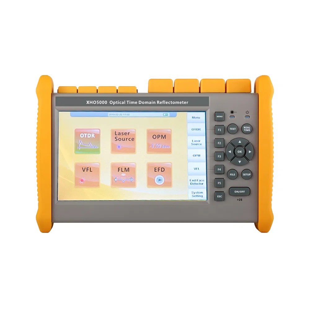 FTTH OTDR 1310/1550nm, 45/43dB 185km Distance Fiber Testing Equipment