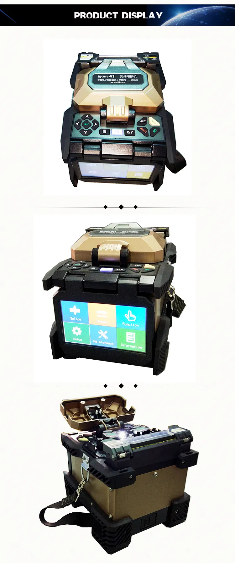 FTTH Signalfire Welding Splicing Machine Optical Fiber Fusion Splicer