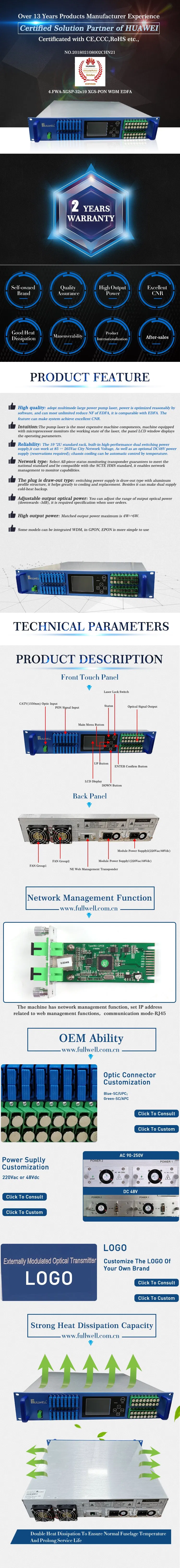 Fullwell New Generate Xgs Xg-Pon EDFA