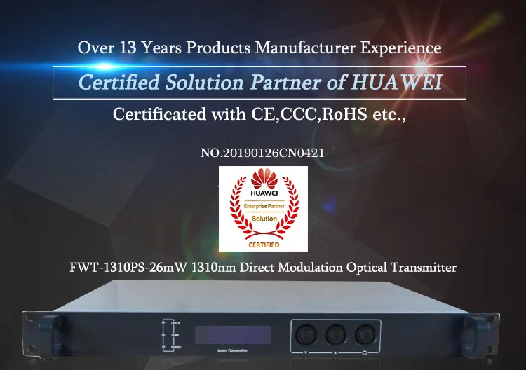 Fullwell RF Transmitter for 1310nm Wavelength Max 14dB