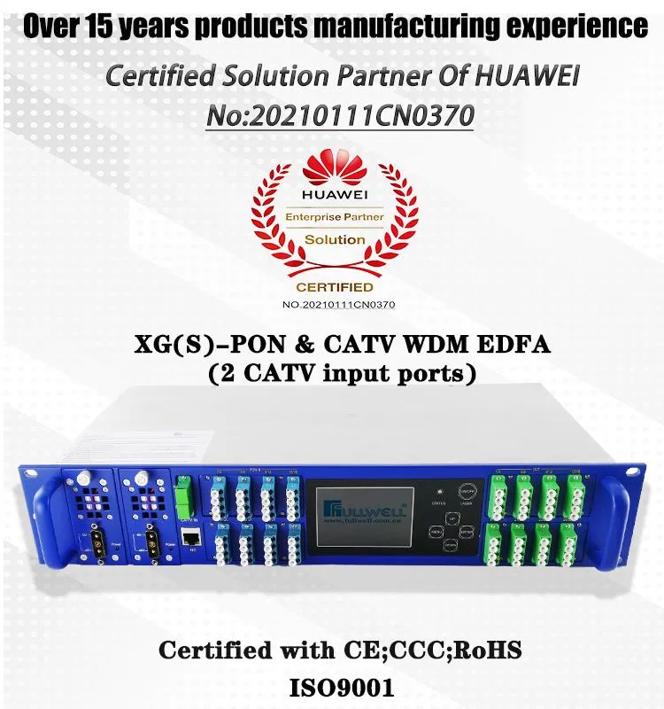Fullwell Support Xgs-Pon 1270/1577nm CATV Pon Wdm EDFA Combiner